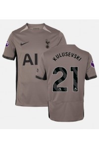 Tottenham Hotspur Dejan Kulusevski #21 Jalkapallovaatteet Kolmaspaita 2023-24 Lyhythihainen